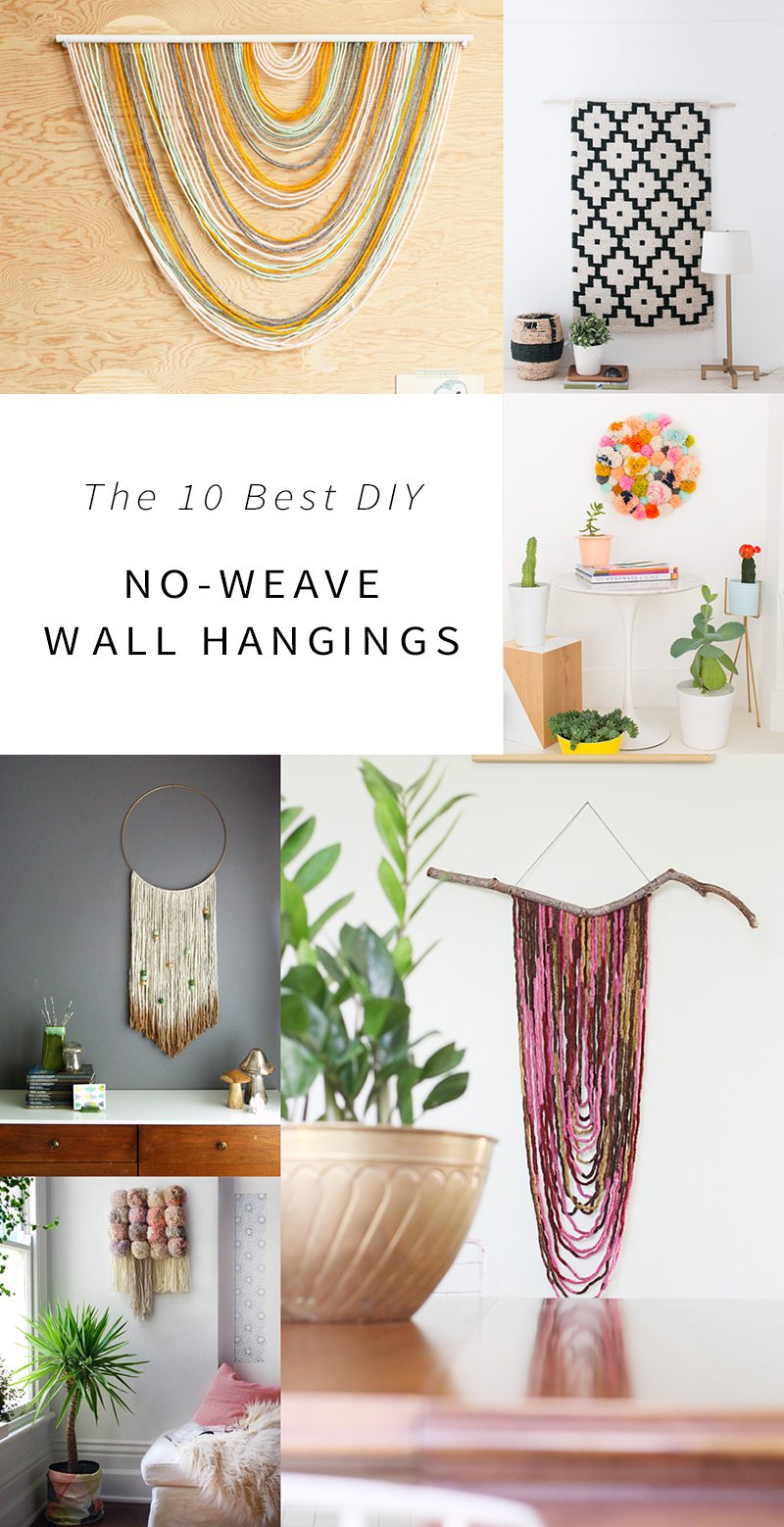 The 10 Easiest DIY Wall Hangings - Hither & Thither