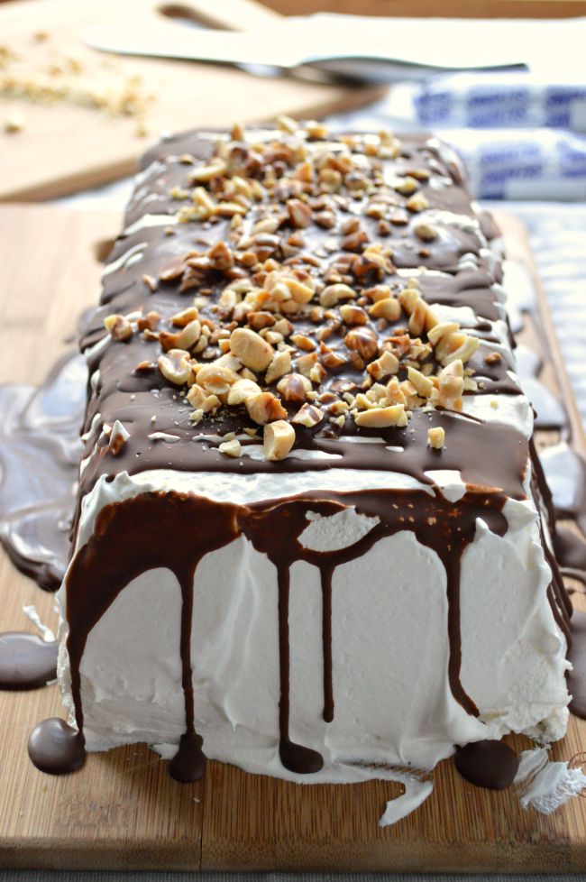 Snickers-Icebox-Cake