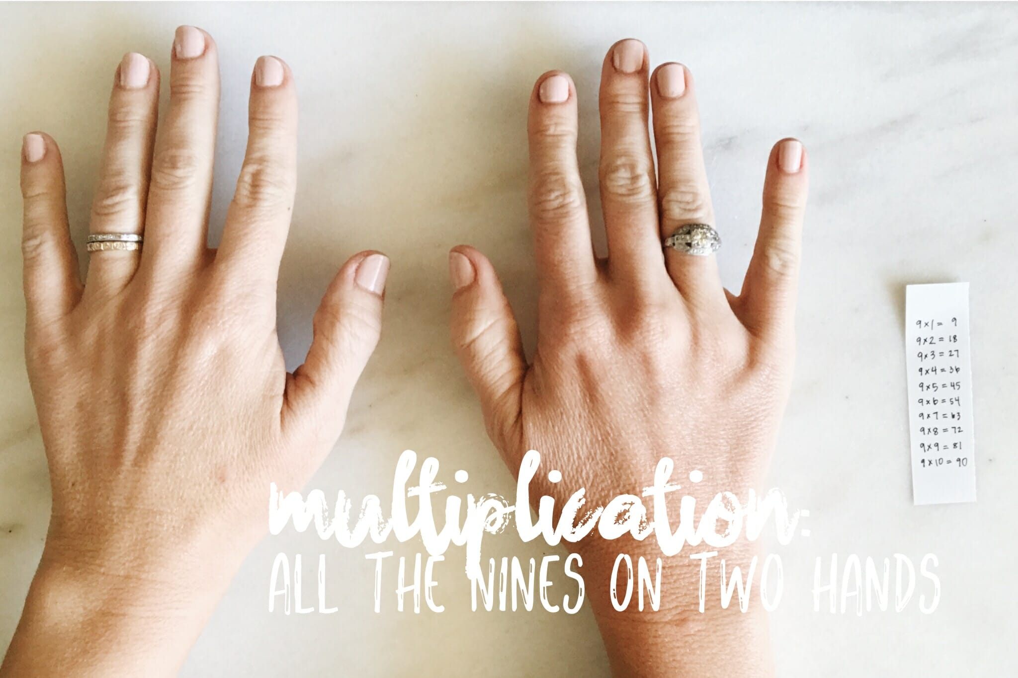 Resistent Kust Verzorgen Cool Trick: Multiplying by Nine on Two Hands - Hither & Thither