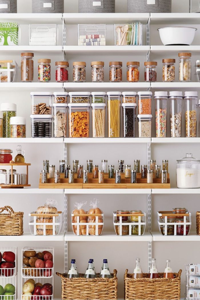 Kitchen Organization And Pantry Design, Glass Pantry Storage Containers