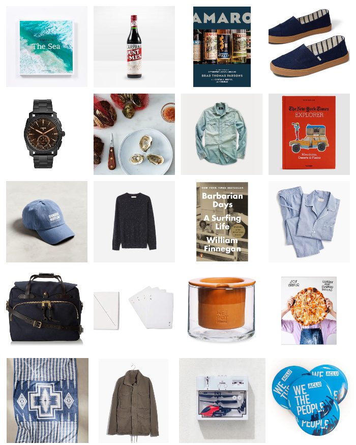 Father's day gift guide, collage